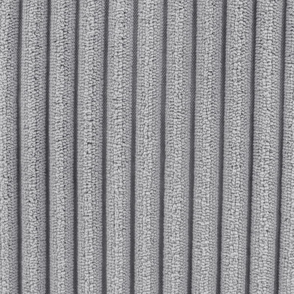 SITZSACK Cord Sessel Natalia mit Hocker - Hellgrau/Grau, Textil (97/73/84cm) - icon