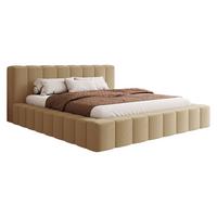 POLSTERBETT Makira - Beige, Holz/Holzwerkstoff (120/200cm) - MIRJAN24