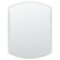 LED-WANDSPIEGEL 78 cm Silber Beziers - Silberfarben, Glas (78/3/58cm) - Beliani