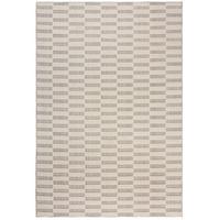 TEPPICH Waschbar RIDGE, mit Schachbrettmuster, Beige, 194 x 290 cm - Beige, Textil (290/194cm) - KADIMA DESIGN