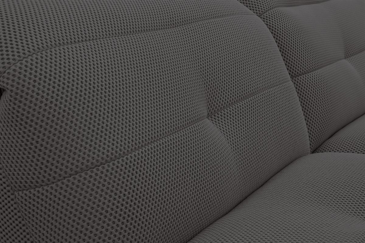 ECKSOFA TRENTO 4-Sitzer, dunkelgrau - Dunkelgrau/Schwarz, Holzwerkstoff/Kunststoff (165/262cm) - Wozimo