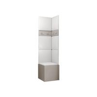 GARDEROBEN-SET Orion XXI - Kaschmir/Weiß, Holzwerkstoff/Kunststoff (42/186/46cm) - MIRJAN24