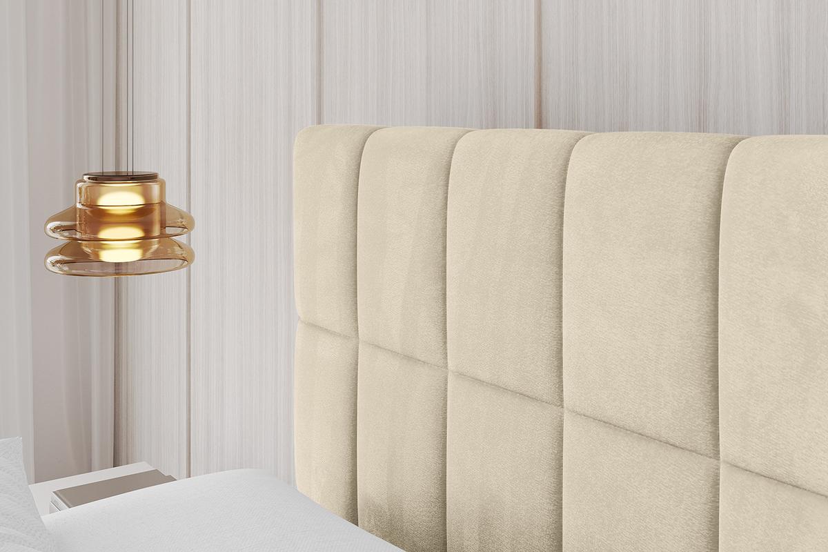 POLSTERBETT mit Bettkasten und Lattenrost, Boxbett ohne Matratze - AMEA 160x200 Beige - Ecru, Holzwerkstoff/Textil (160/200cm) - ALTDECOR
