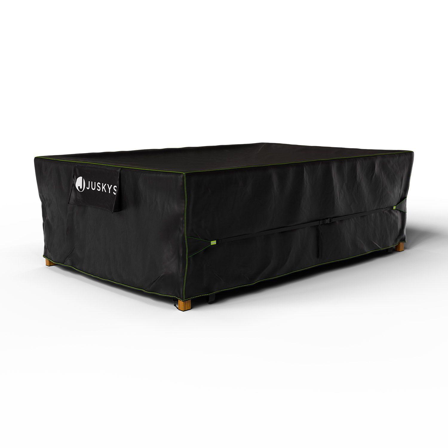 GARTENMÖBELABDECKUNG CoverSafe Pro schwarz - Schwarz, Kunststoff (200/90/300cm) - Juskys