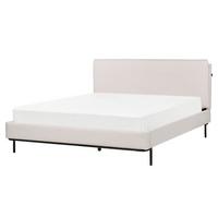 POLSTERBETT mit Lattenrost 160x200 cm Beige Corio - Creme, Textil (160/200cm) - Beliani