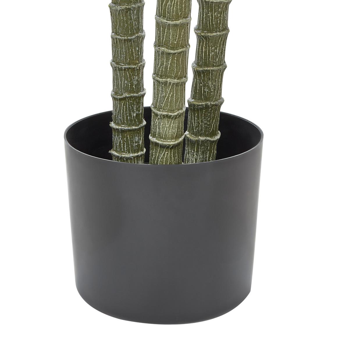 KUNSTPFLANZE im Blumentopf 198 cm Grün/Schwarz Dracaena Anita - Schwarz/Grün, Kunststoff (198cm) - Beliani
