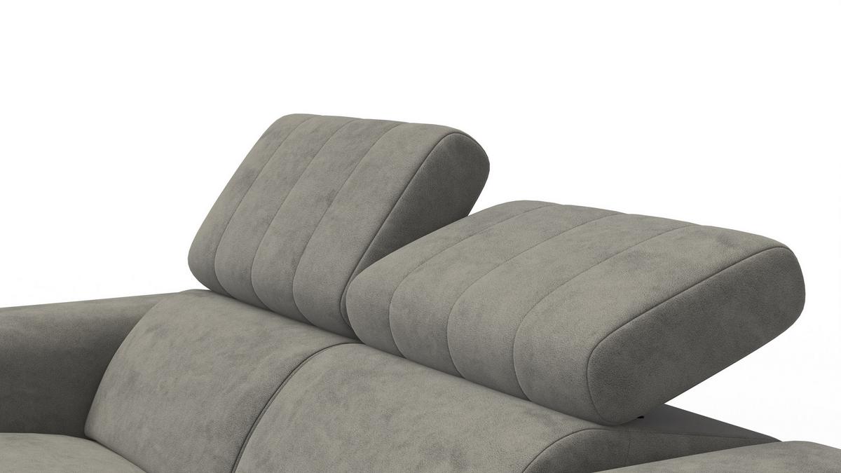 RELAXSOFA NORDEL 2-Sitzer, taupe - Taupe/Schwarz, Holz/Textil (150/80/105cm) - Wozimo