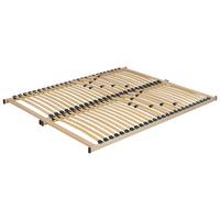 LATTENROST 160x200 cm Heller Holzfarbton Vouziers - Hellbraun, Holz (160/200cm) - Beliani