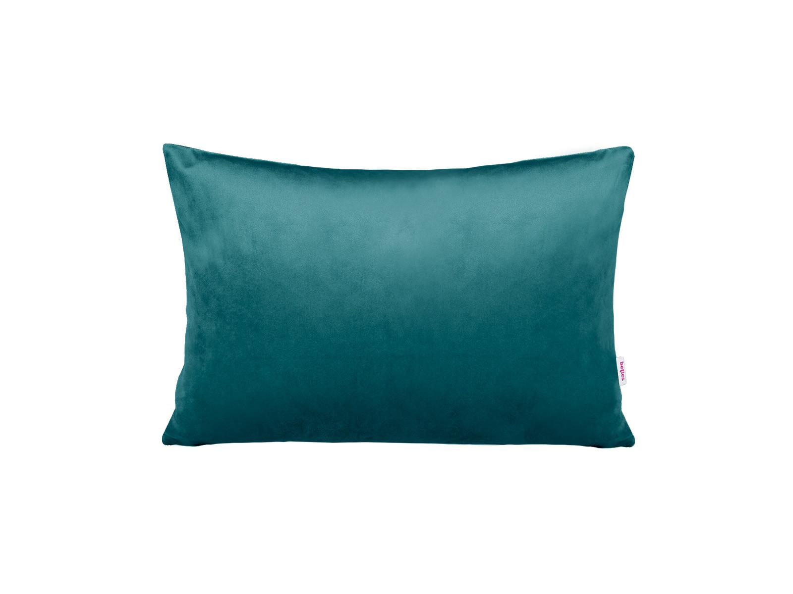 KISSENHÜLLE Samt&Sonders petrol 25/35 cm - Petrol, Textil (25/35cm) - beties Heimtextil