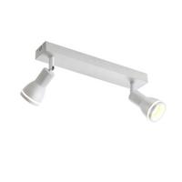DECKENSTRAHLER Homburg 2-flammig 30/5/15.7 cm - Weiß, Metall (30/5/15.7cm) - Nettlife