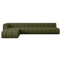 ECKSOFA modulares Sofa Darnel-L3 - 387x177x70 cm Grün - Grün, Holzwerkstoff/Textil (387/177cm) - ALTDECOR