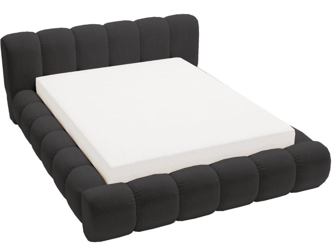 POLSTERBETT Doria 180x200 Schwarz - Schwarz, Textil (180/200cm) - Graingold