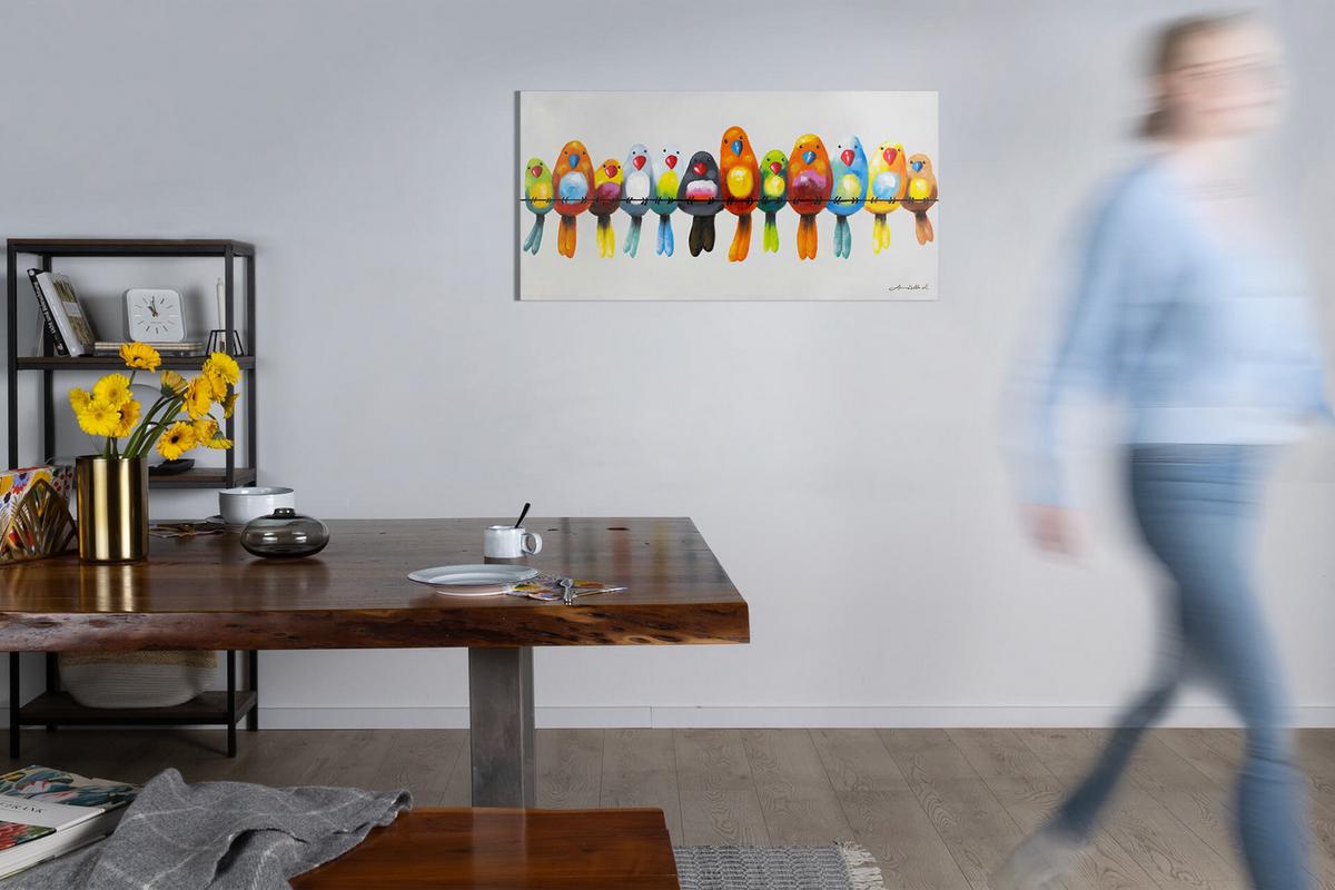 ÖLGEMÄLDE 120/60 cm - Multicolor, Holz/Textil (120/60cm) - KUNSTLOFT