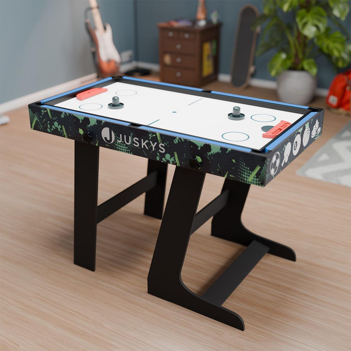 SPIELTISCH Ballzauber 5-in-1 inkl Zubehör - Multicolor, Holz (61/82/122cm) - Juskys
