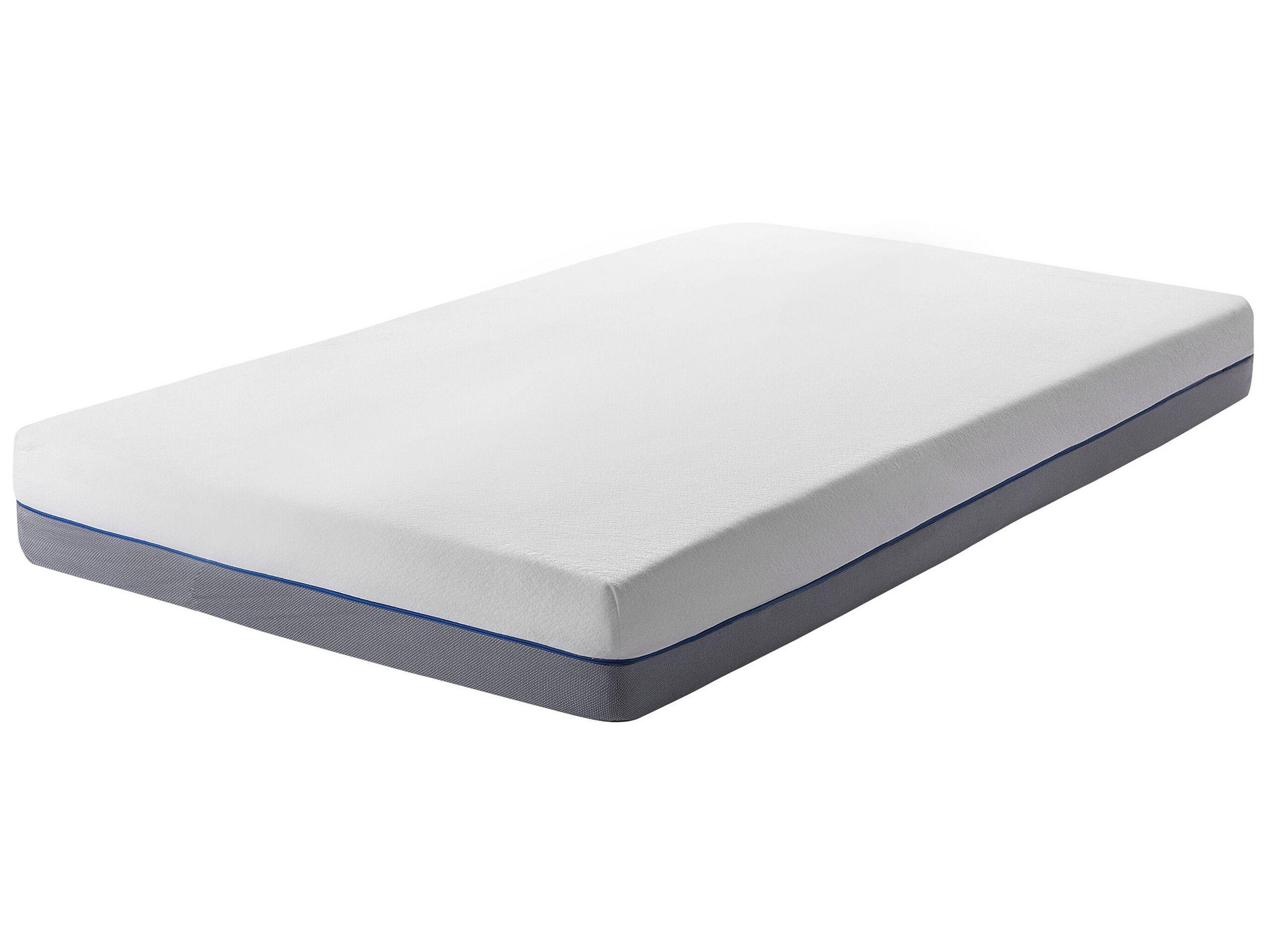 MATRATZE Memory Foam hart 90/200/20 cm Glee - Weiß, Textil (90/200cm) - Beliani