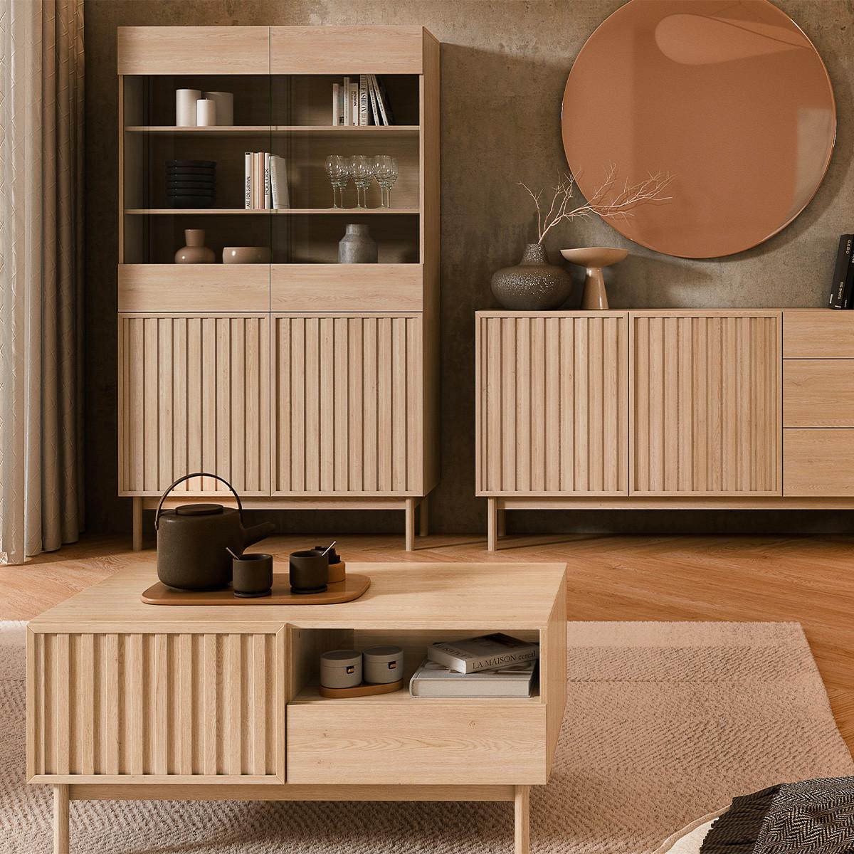 COUCHTISCH Idor Holz - Braun, Holzwerkstoff (63.6/106/53.3cm) - Petits-meubles