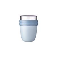 LUNCHPOT MINI Ellipse Nordic Blue new ø 9,1 cm - Blau/Hellblau, Kunststoff (9.1/12.8/9.1cm) - Mepal