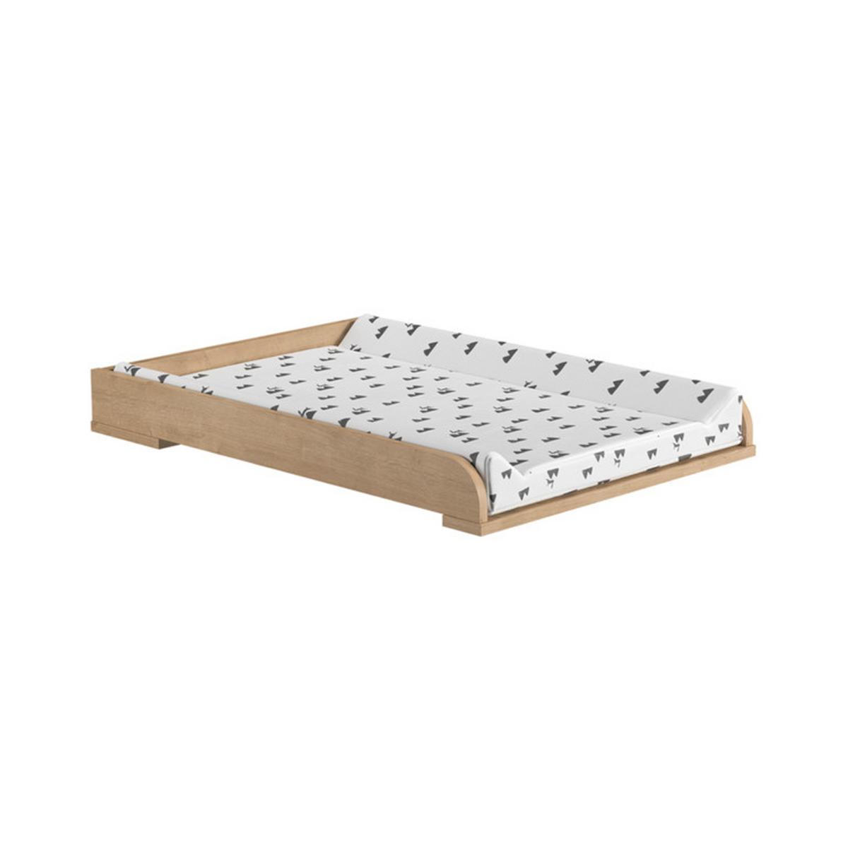 BABYZIMMER 3-teilig Eiche und Weiß - Weiß, Holzwerkstoff (145/103/75cm) - Petits-meubles