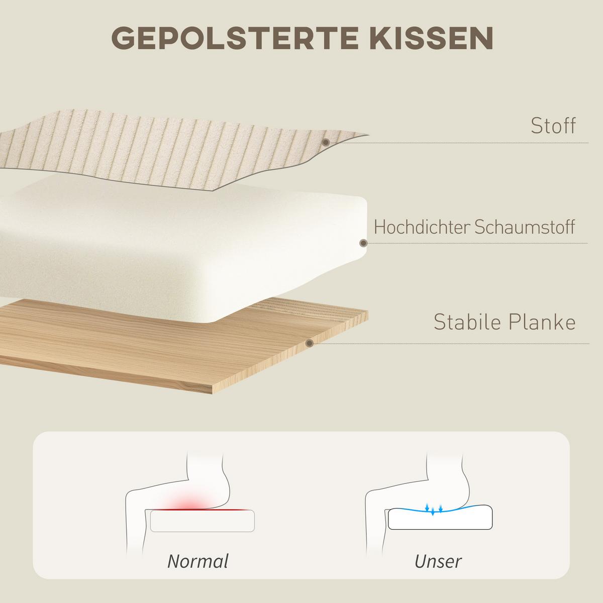 RELAXSESSEL mit Hocker 360°Drehbarer Fernsehsessel mit Liegefunktion, Cord Beige - Beige/Schwarz, Textil/Metall (72/107/83cm) - HOMCOM