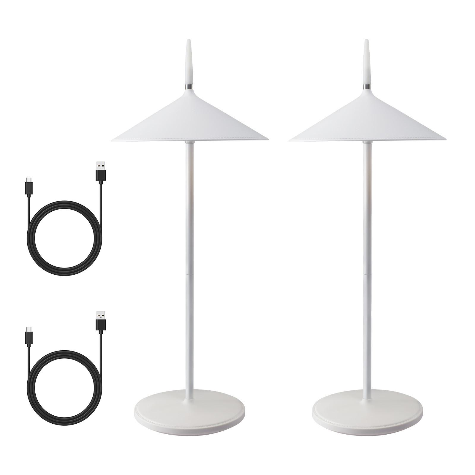 TISCHLEUCHTE Hellmann 15.4/11.5/37.6 cm - Weiß, Kunststoff/Metall (15.4/11.5/37.6cm) - ZMH