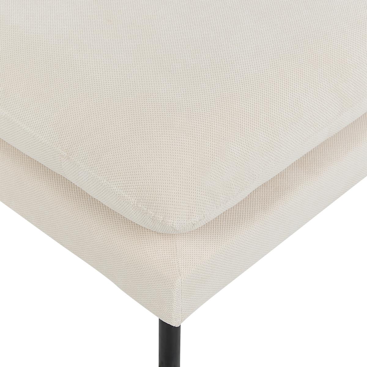 OTTOMANE Stoff Hellbeige Vinterbro - Beige, Textil (70/44/70cm) - Beliani