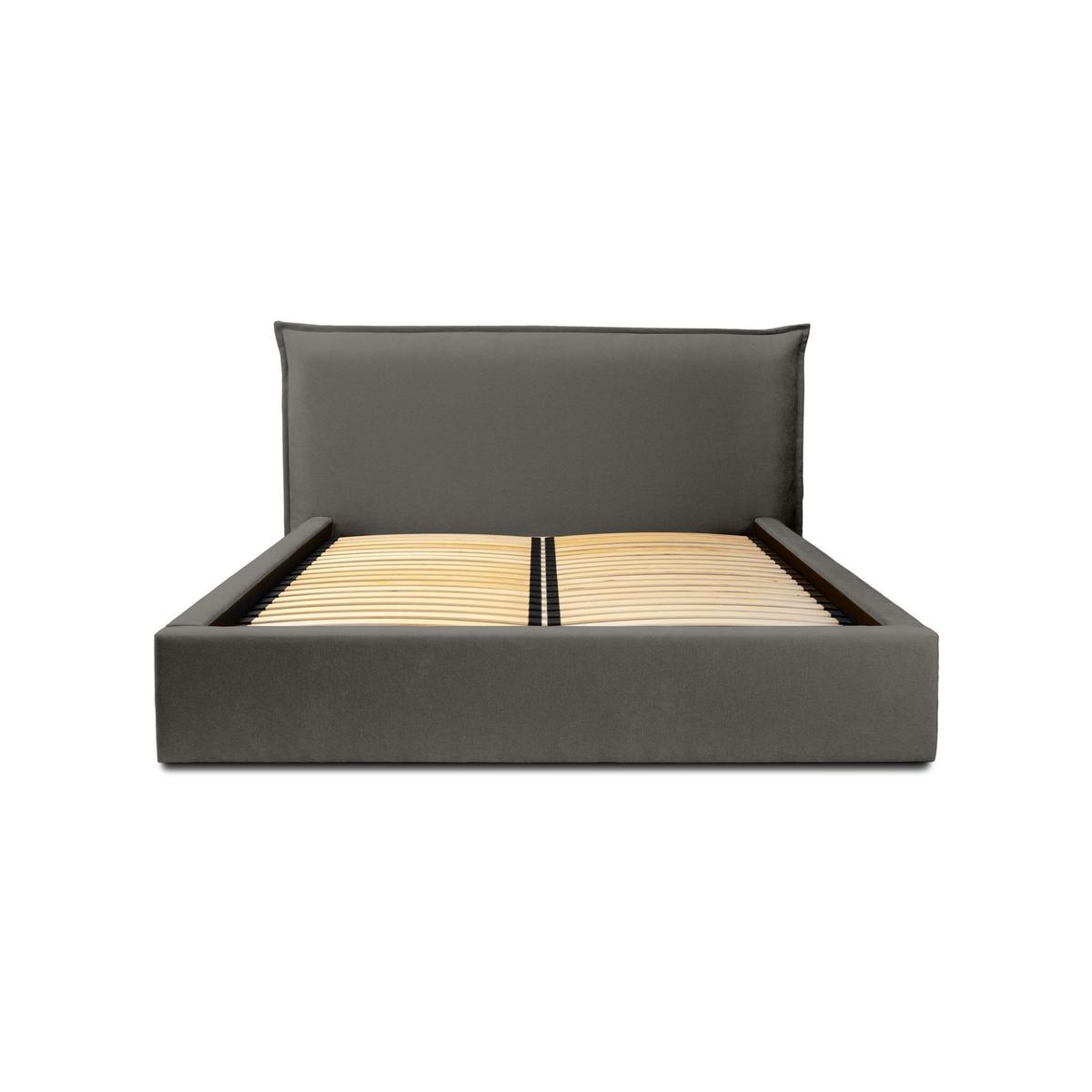 POLSTERBETT Amada Komplettset - Anthrazit, Holzwerkstoff/Textil (140/200cm) - Fun Möbel