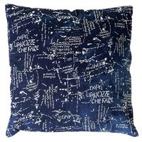 DEKO-KISSEN SCHRIFT Blau - Blau, Textil (12/45/45cm) - MCW