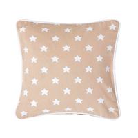 KISSENHÜLLE Sterne 30/30 cm, 100% Baumwolle - Beige, Textil (30/30cm) - Homescapes