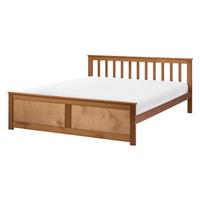 BETT mit Lattenrost 140/200 cm Kiefernholz Braun Olendon - Braun, Holz (140/200cm) - Beliani