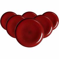 SPEISETELLER Gambia rot ø 27,5 cm 6er Set - Rot, Keramik (27.5cm) - Ritzenhoff Breker