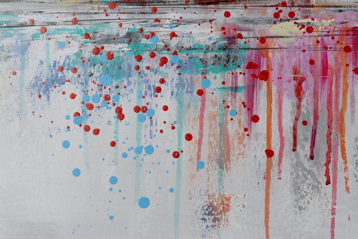 ACRYLBILD HANDGEMALT 120/60 cm - Grau, Holz/Textil (120/60cm) - KUNSTLOFT