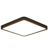 LED-DECKENLEUCHTE Energie 23/23/2 cm - Schwarz, Kunststoff (23/23/2cm) - Nettlife