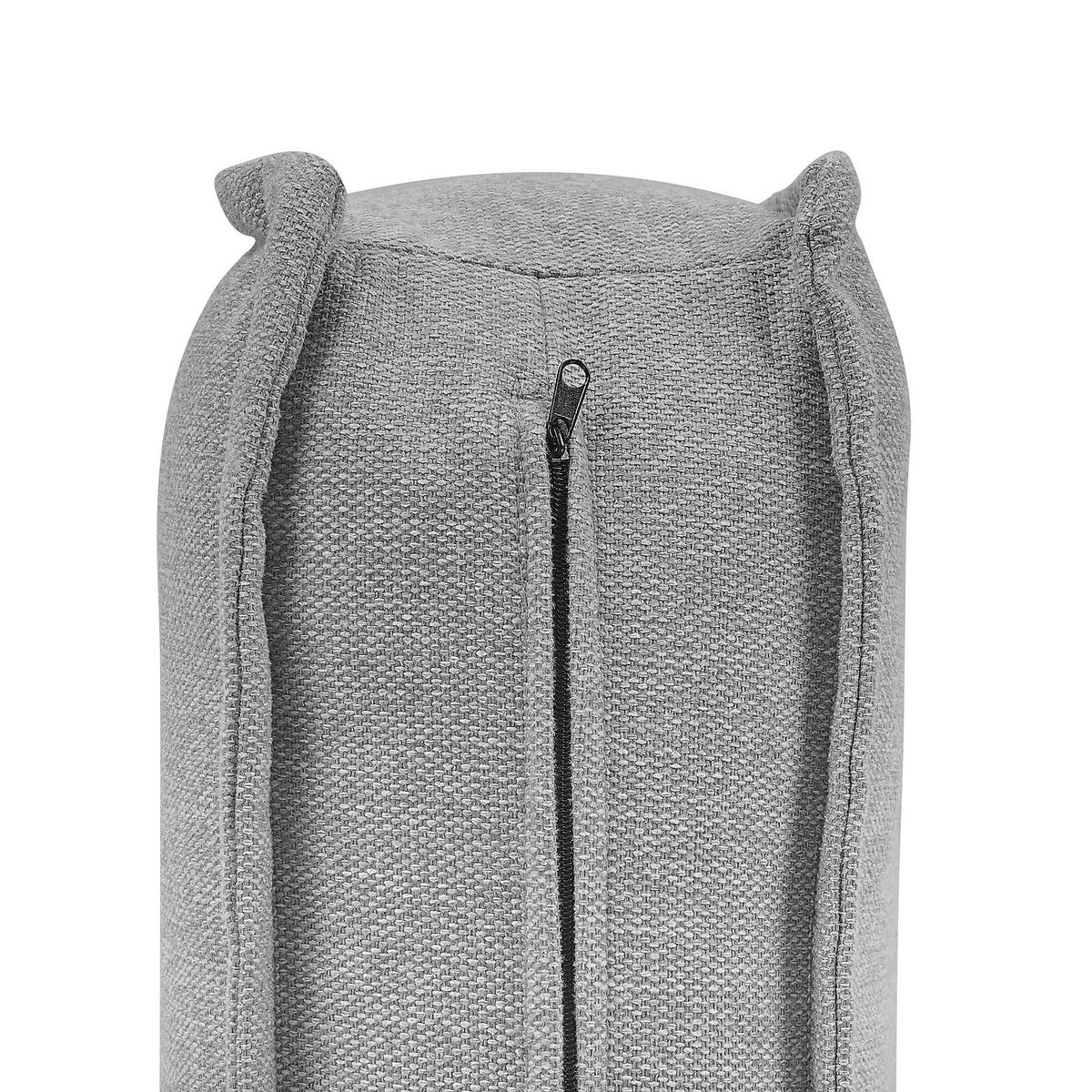 SESSELMODUL Stoff Grau Tibro - Dunkelgrau/Braun, Textil (100/40/100cm) - Beliani