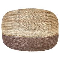 POUF Duki 50/50/40 cm - Naturfarben, Naturmaterialien (50/40/50cm) - Beliani
