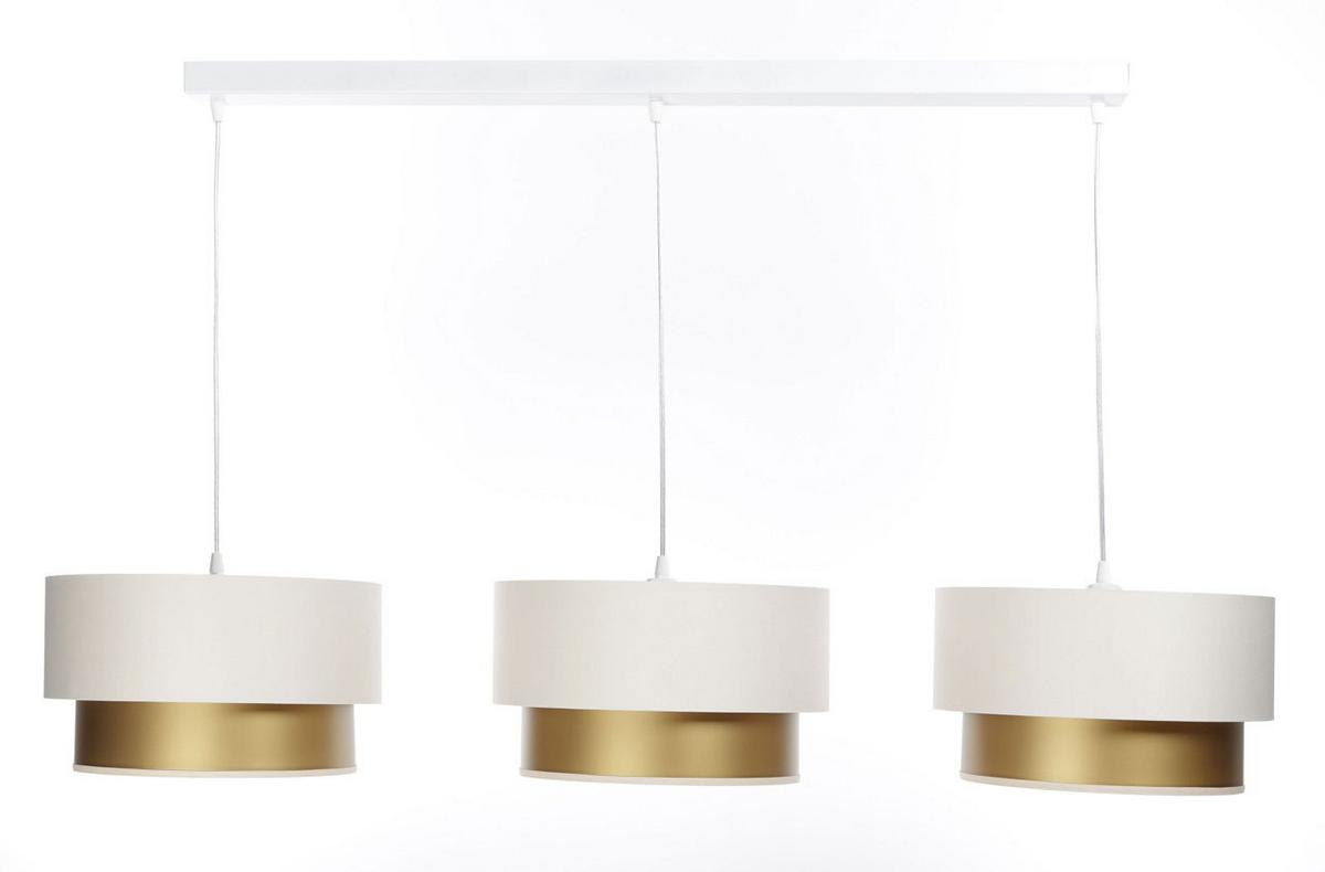 HÄNGELEUCHTE Gold 30/88 cm - Beige, Kunststoff (30/2.6/88cm) - ONZENO