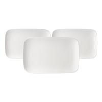 SERVIERPLATTEN Arena weiß 30 x 19 cm 3er Set - Weiß, Keramik (19/5/30cm) - Ritzenhoff Breker