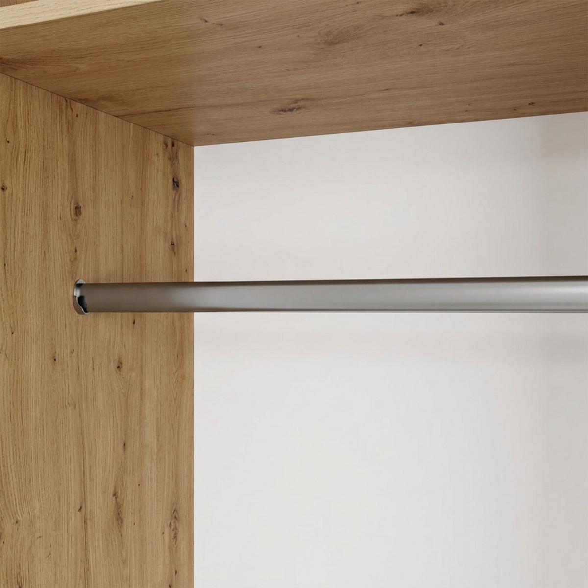 SCHWEBETÜRENSCHRANK Debra mit 2 Türen, 160/216/61 eiche Artisan mit Spiegel - Eiche Artisan, Holzwerkstoff (160/216/61cm) - Beautysofa