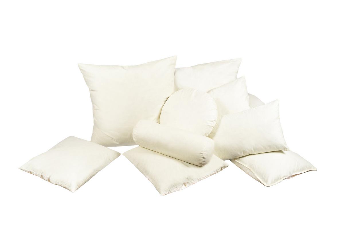 NACKENROLLE Publik Federfüllung 15/40 cm - Creme, Textil (15/40cm) - beties Heimtextil