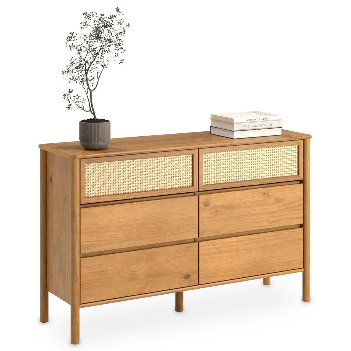 KOMMODE CEFIRA Eiche - Eichefarben, Holz (132/83/40cm) - IDIMEX