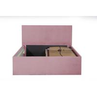 POLSTERBETT Gent Rose 160 x 200 x 40 cm Stauraum Mit hochwertiger Matratze H2 (bis 100 kg) und Lattenrost - Rosa, Holz (160/200cm) - Halmon Schlafkomfort Betten 