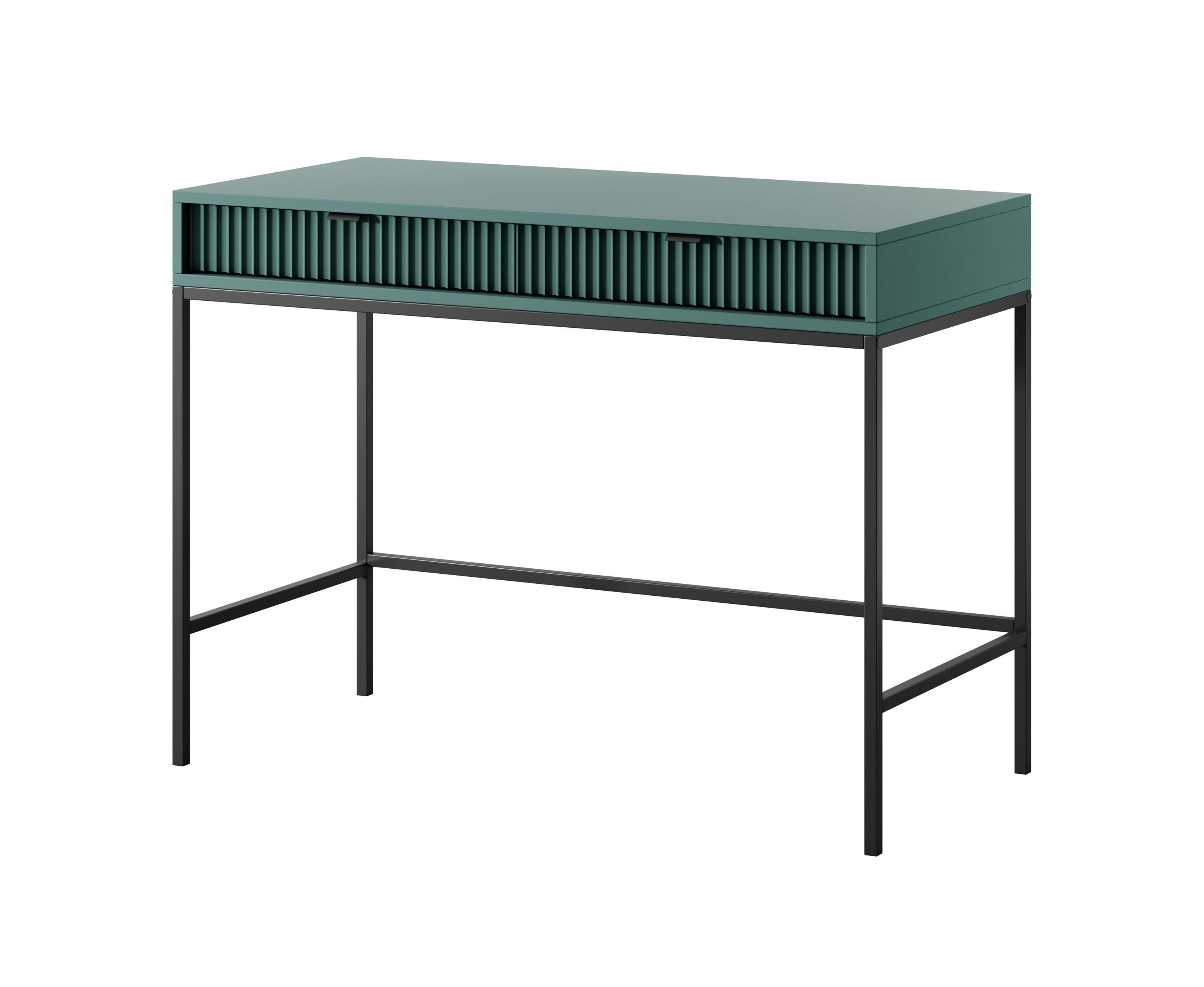 KONSOLENTISCH STELLARE 104/78/50 cm mit Schubladen, Hellgrün - Hellgrün, Holzwerkstoff (50/104/78cm) - MASSENO