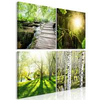 KUNSTDRUCK Bunt 40/40 cm - Multicolor, Textil (40/40cm) - KUNSTLOFT