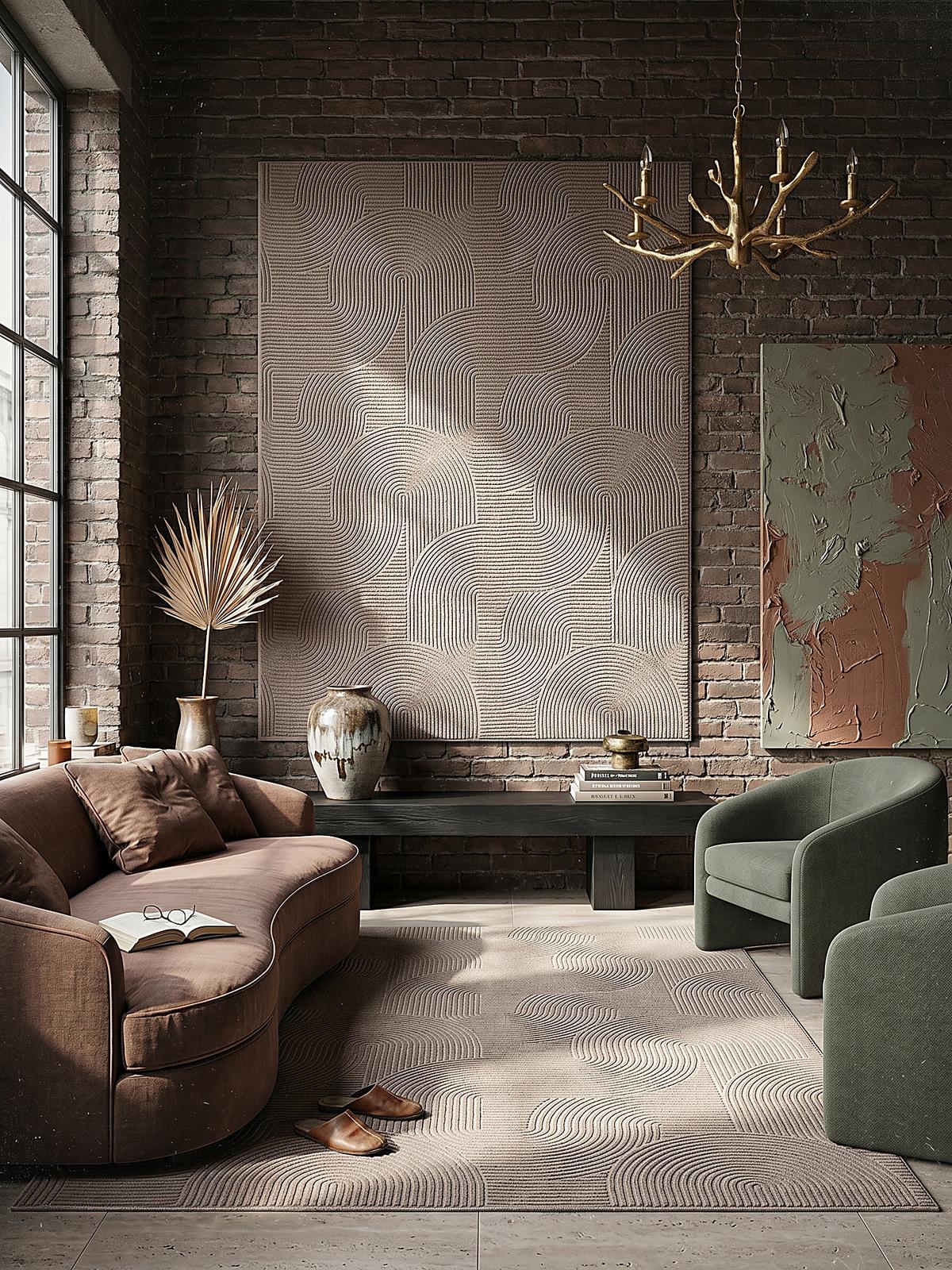 KURZFLORTEPPICH Antirutsch Geometrisch DALAR Polypropylen Beige 140 x 200 cm - Beige, Textil (140/200cm) - KADIMA DESIGN