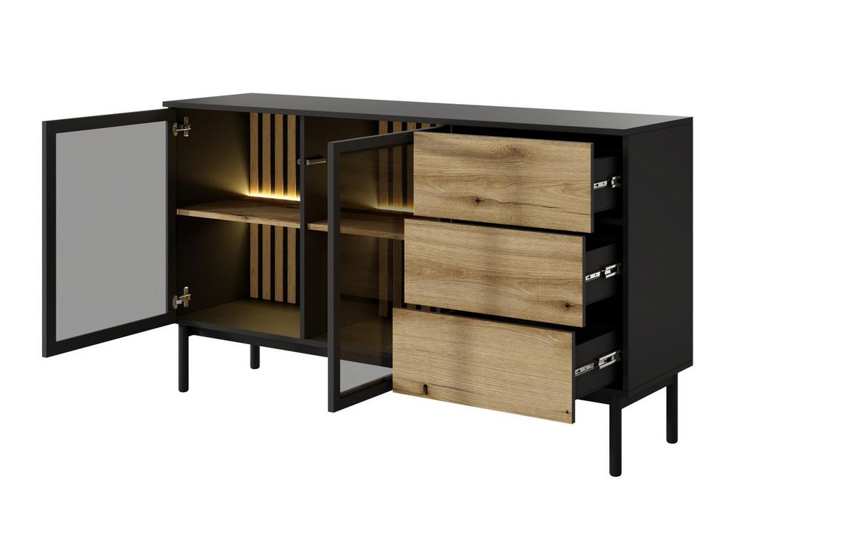 SIDEBOARD Holmric in Evoke Eiche 150/85/39 cm - Eichefarben, Holz/Holzwerkstoff (149.9/84.8/39.4cm) - WFL GROUP
