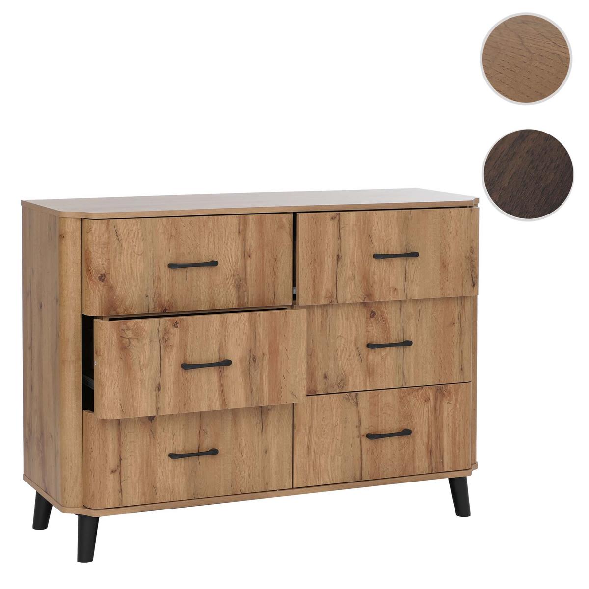 KOMMODE Eiche Dekor - Eiche Wotan, Holz (120/86/40cm) - MCW