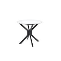 ESSTISCH LUCA M Ausziehbar 90 - 130 / 90 x 77 cm - Schwarz/Weiß, Holz (90/90/77cm) - MASSENO