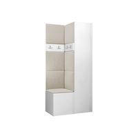 GARDEROBEN-SET Orion XXIV - Beige/Weiß, Holzwerkstoff/Kunststoff (82/186/46cm) - MIRJAN24