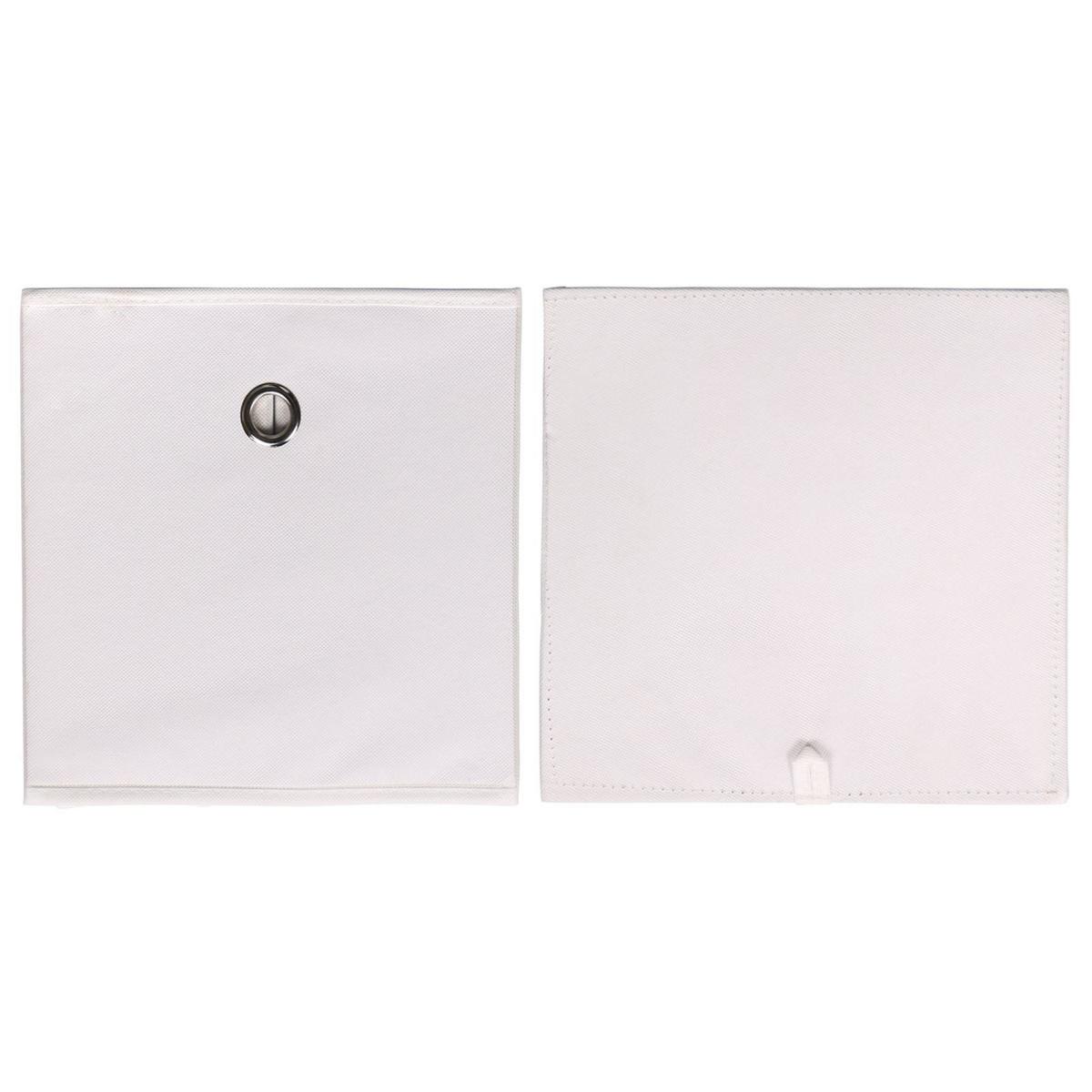 FALTBOX ELA 2er-Set weiß - Weiß, Textil (27/27/27cm) - IDIMEX