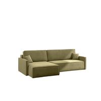 ECKSOFA Louis Salvador - Grün, Holzwerkstoff/Textil (250/142cm) - Fun Möbel