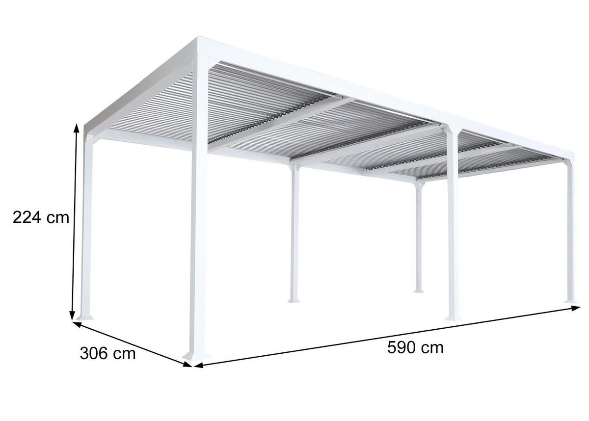 ALU PERGOLA Anthrazit - Anthrazit, Metall (590/224/306cm) - MCW